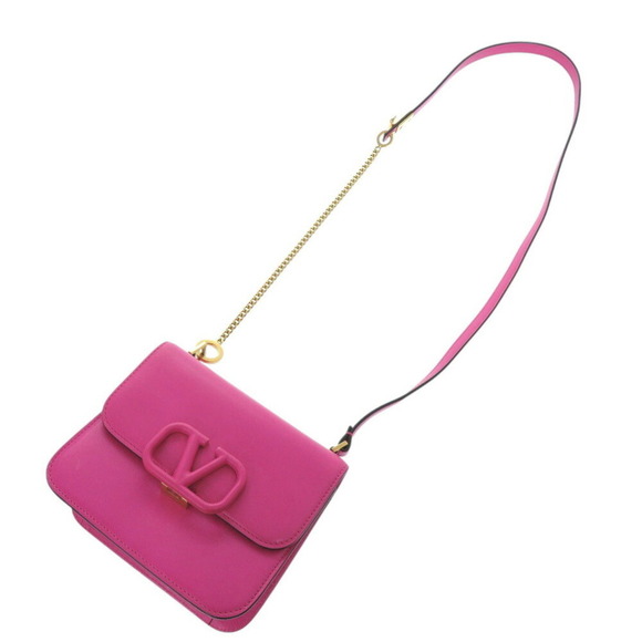 VALENTINO GARAVANI Pink Leather Shoulder Bag - Picture 6 of 10